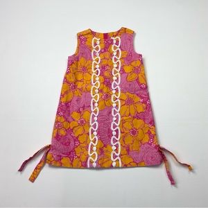 Girl’s Lilly Pulitzer Elephant/Floral PrintSleeveless Shift Dress Size 5
